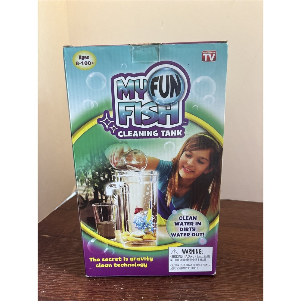 BRAND NEW Fish Tank My Fun Kids Small Aquarium Pet Bowl "AS SEEN ON TV" Sealed